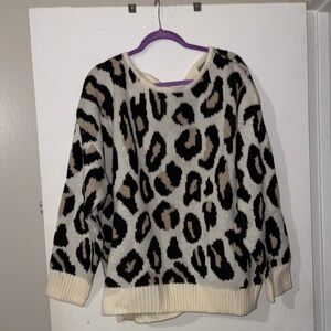 NWOT Leopard Print Women's Sweater